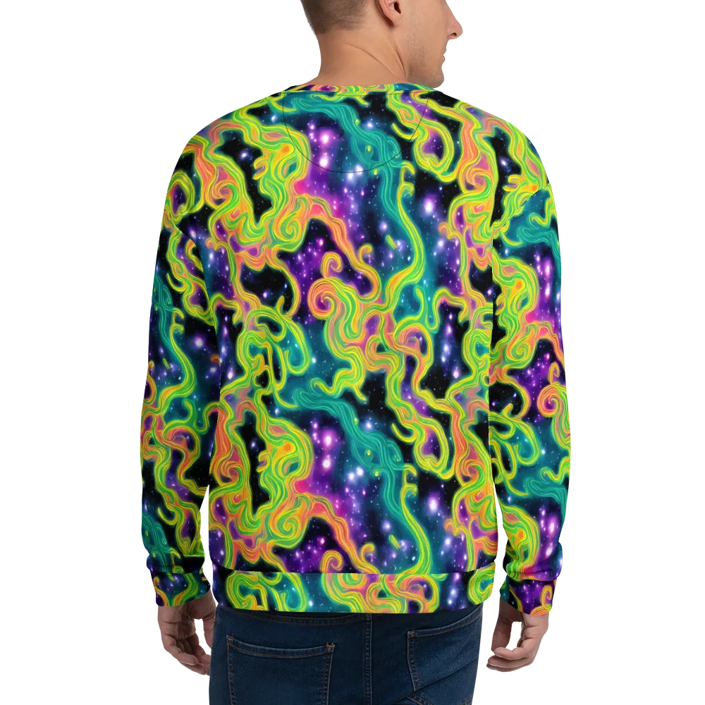 Cosmic Serpentine on Sweatshirt — Back