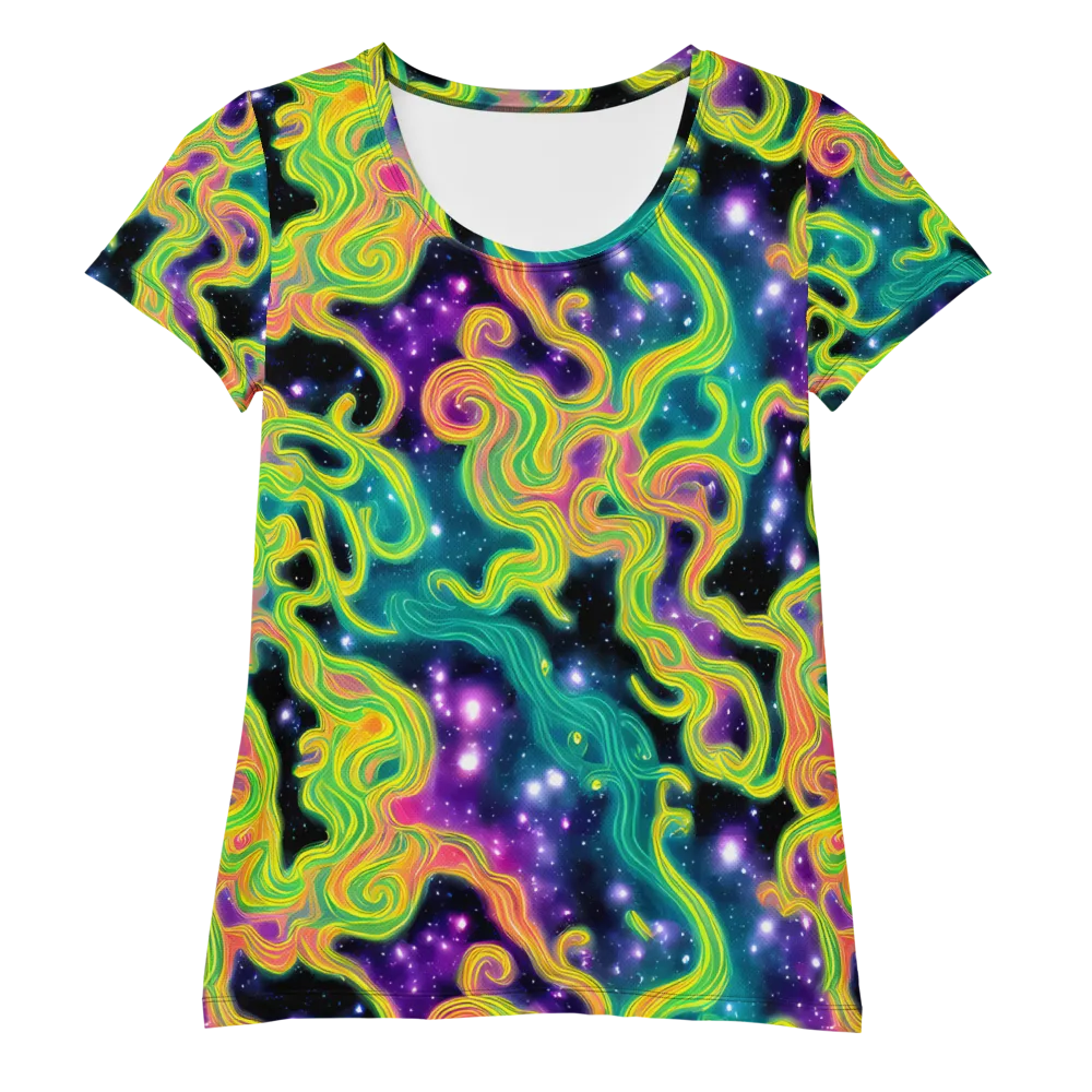 Cosmic Serpentine on Women's Athletic T-Shirt — Front