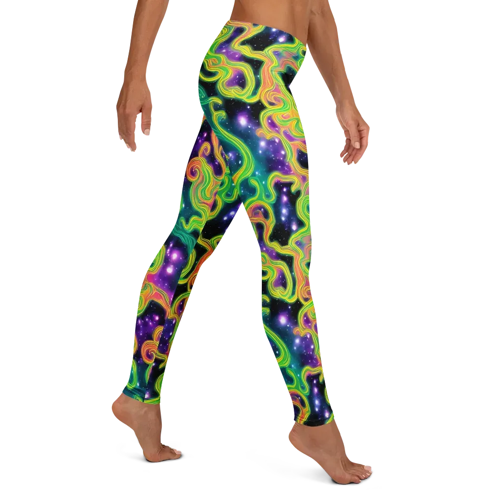 Cosmic Serpentine on Leggings — Right