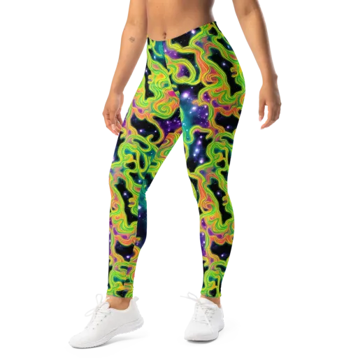 Cosmic Serpentine on a Leggings