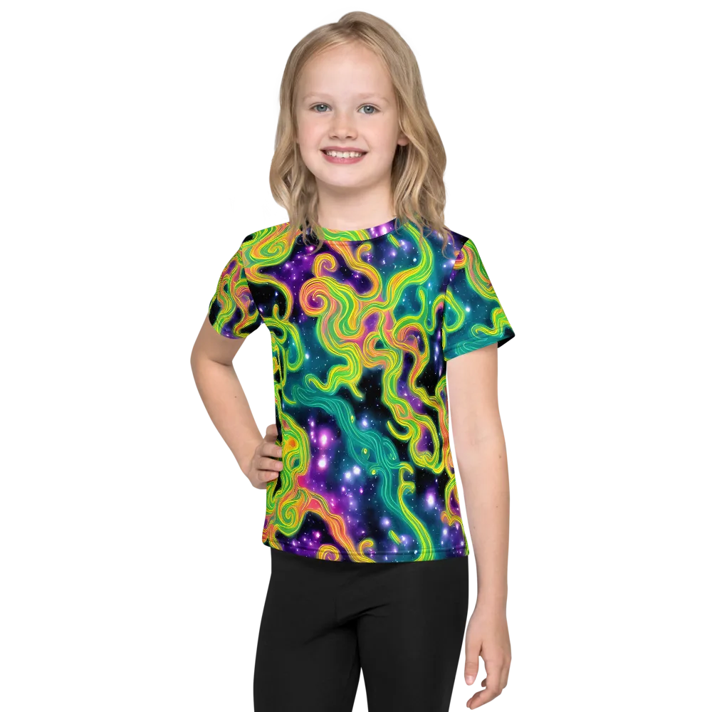 Cosmic Serpentine on Kids Crew Neck T-Shirt — Front