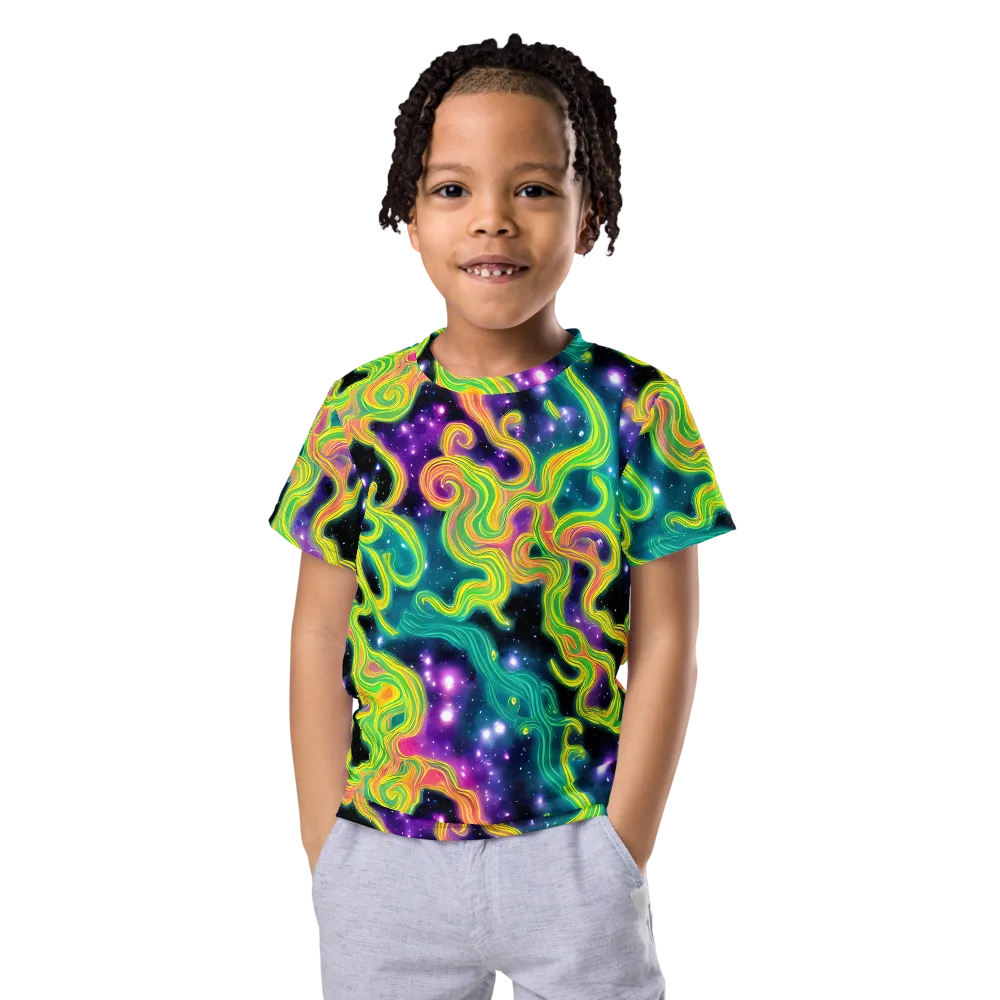 Cosmic Serpentine on Kids Crew Neck T-Shirt — Front