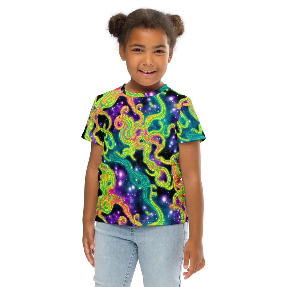 Cosmic Serpentine on Kids Crew Neck T-Shirt — Front
