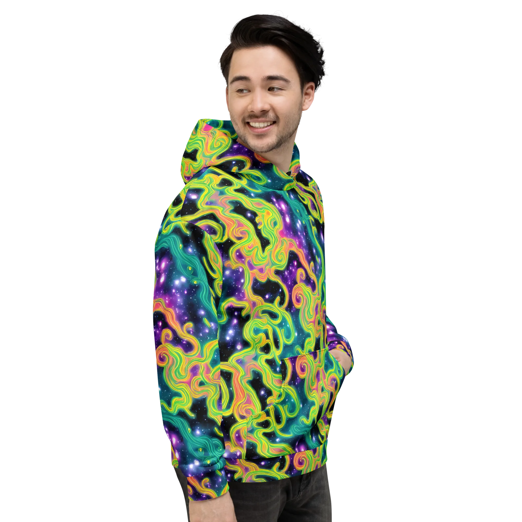 Cosmic Serpentine on Hoodie — Right