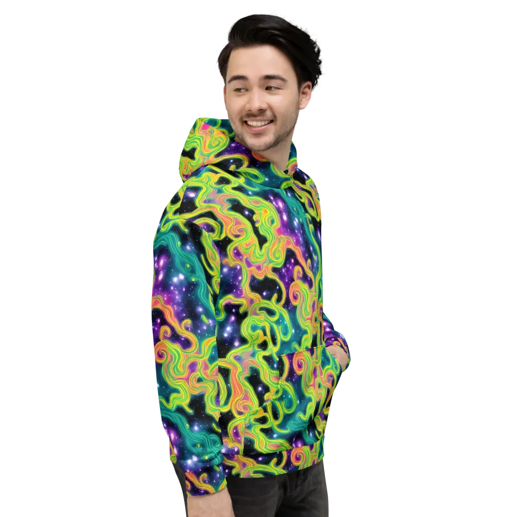 Cosmic Serpentine on Hoodie — Right