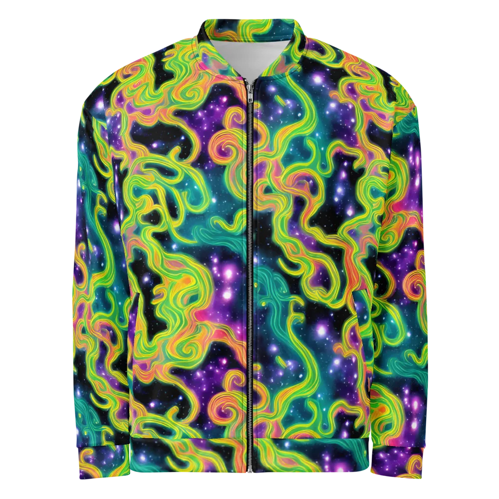 Cosmic Serpentine on Bomber Jacket — Front