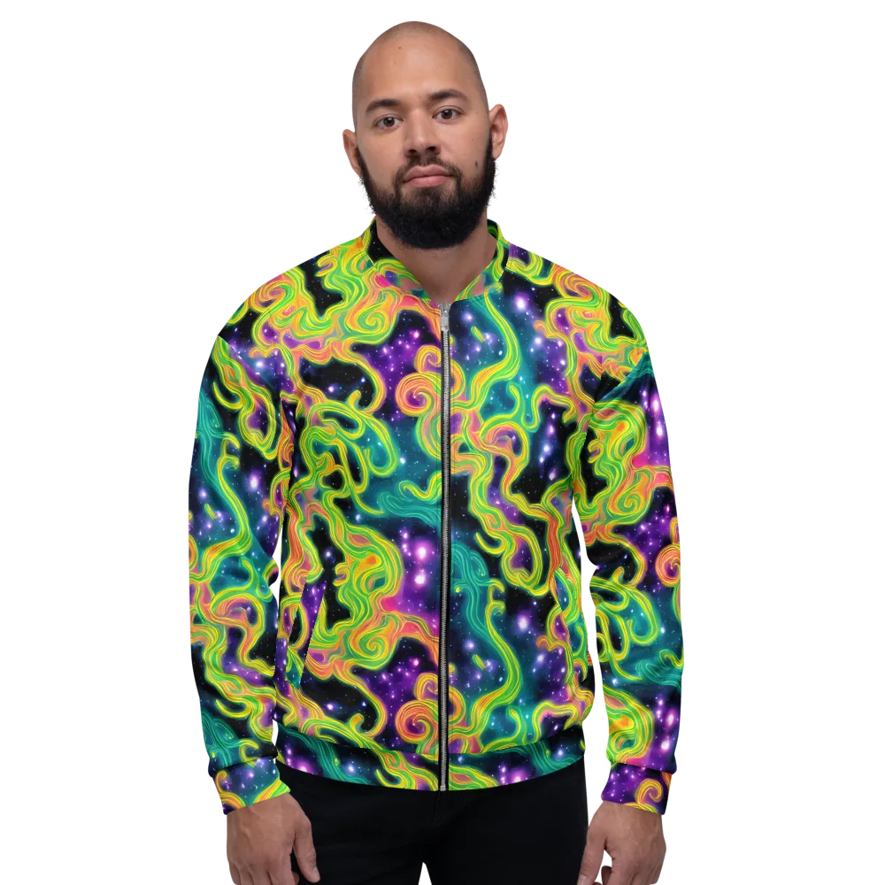 Cosmic Serpentine on Bomber Jacket — Front