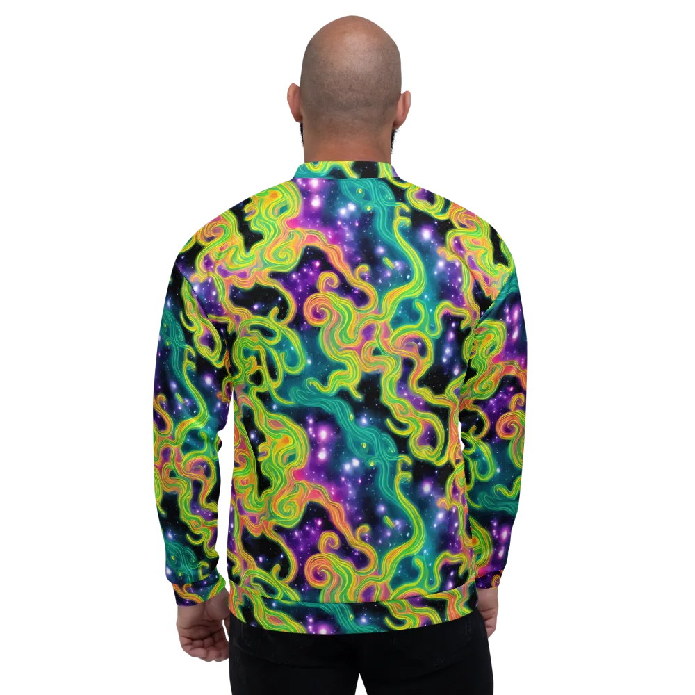 Cosmic Serpentine on Bomber Jacket — Back