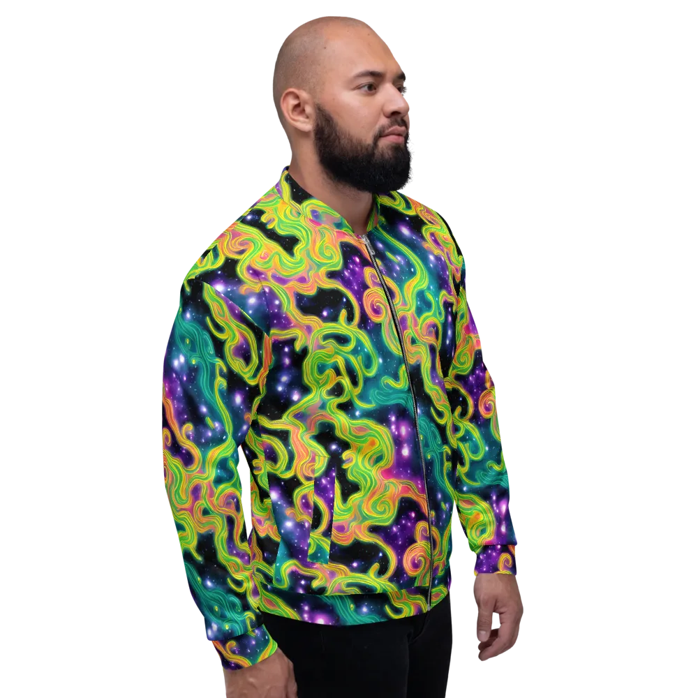 Cosmic Serpentine on Bomber Jacket — Right