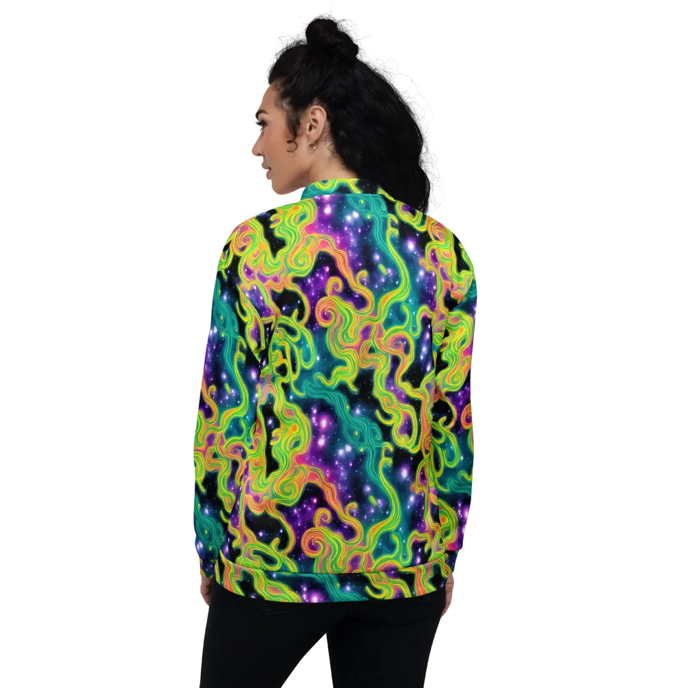 Cosmic Serpentine on Bomber Jacket — Back