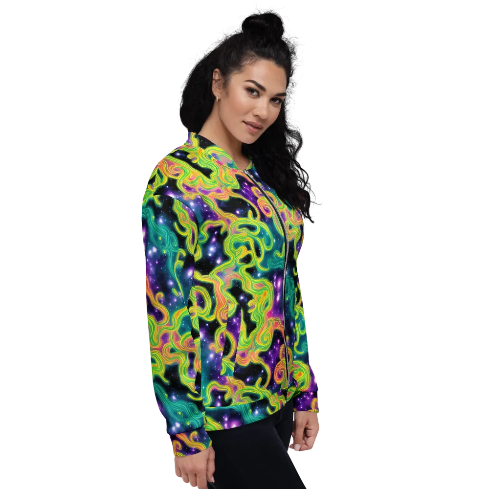 Cosmic Serpentine on Bomber Jacket — Right