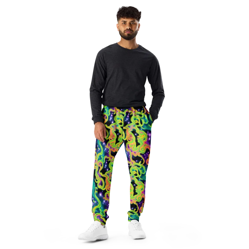Cosmic Serpentine on Men's Joggers — Front