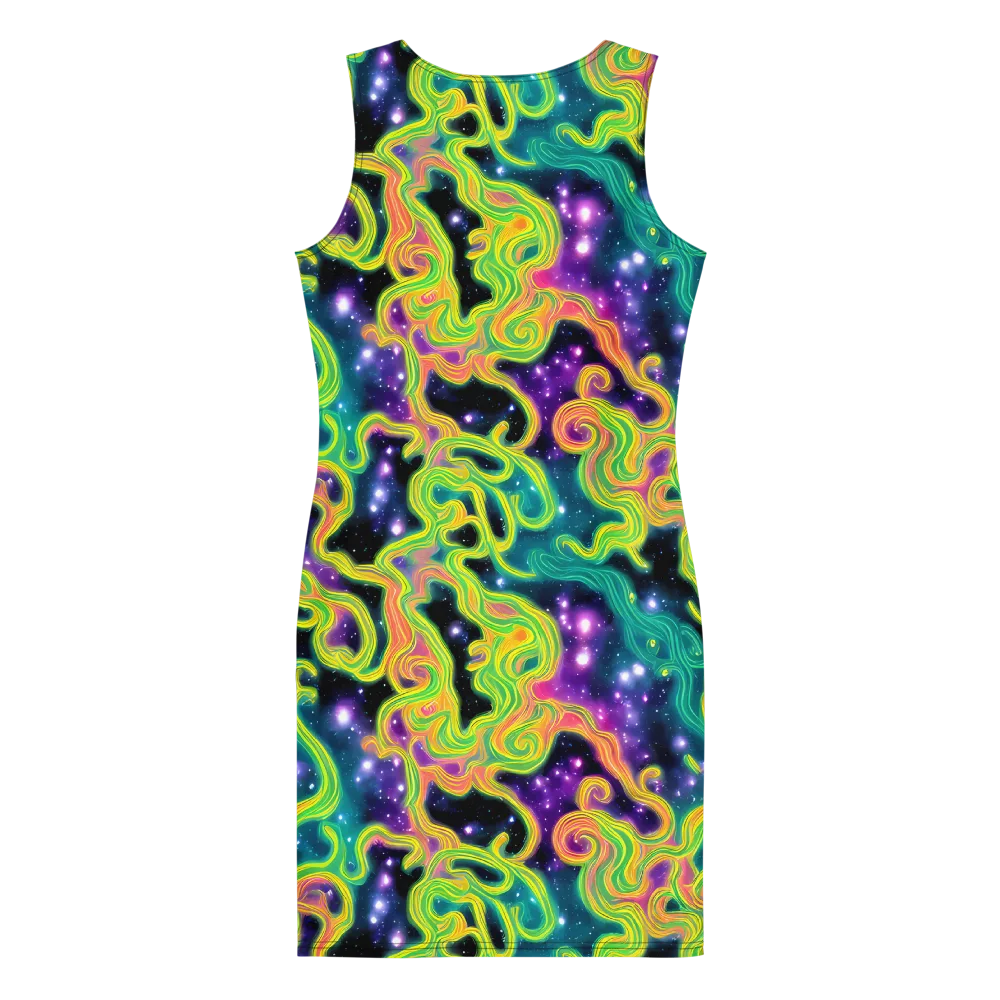 Cosmic Serpentine on Bodycon Dress — Back