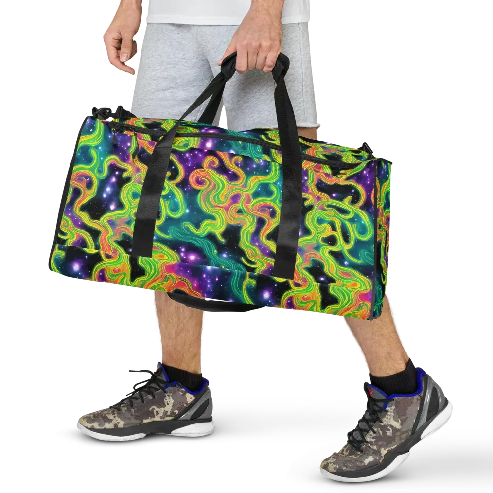 Cosmic Serpentine on Duffle Bag — Front