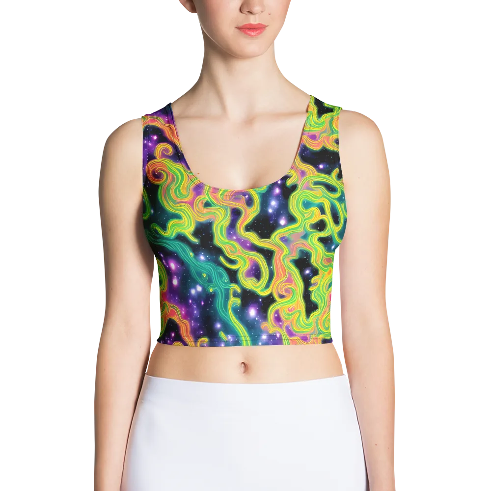 Cosmic Serpentine on Crop Top — Front