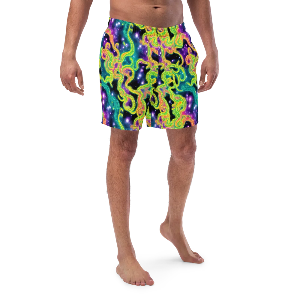 Cosmic Serpentine on Swim Trunks — Front