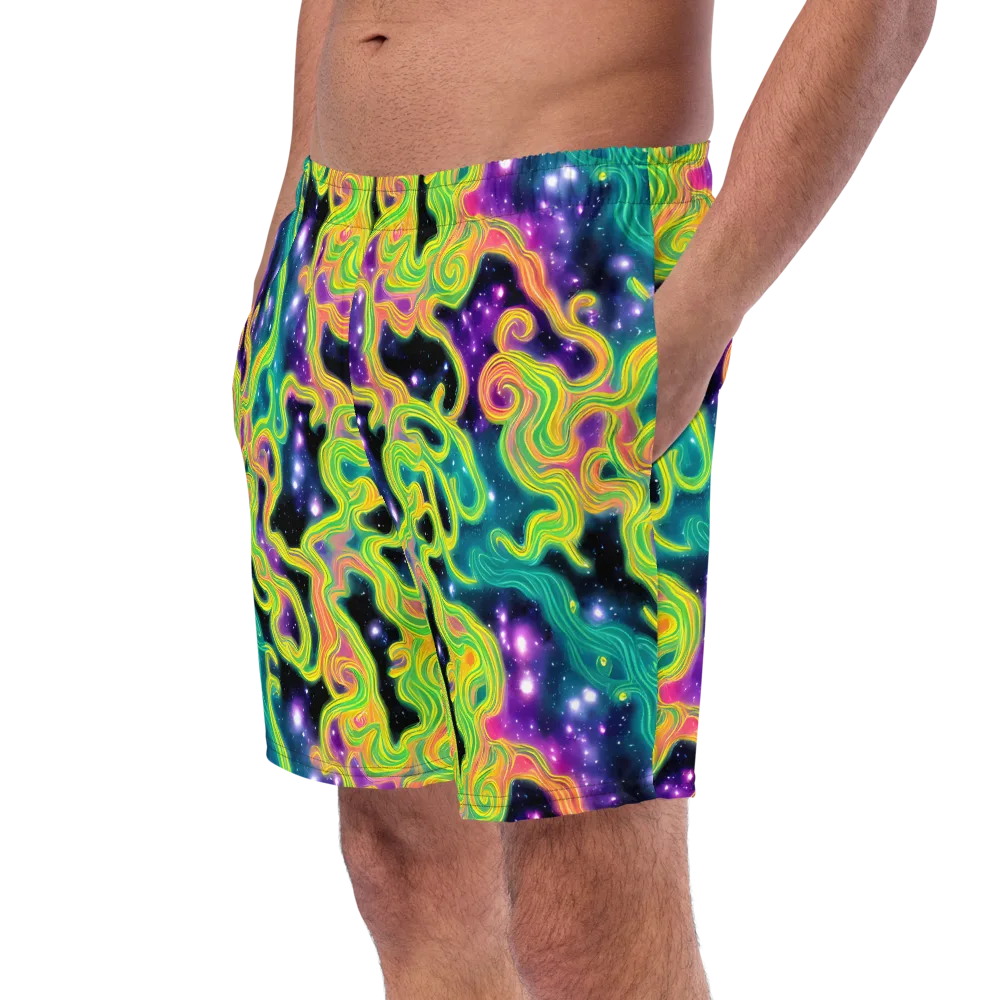 Cosmic Serpentine on Swim Trunks — Left Front