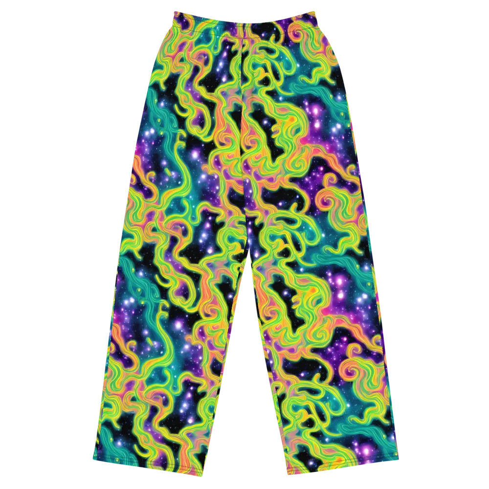 Cosmic Serpentine on Wide-Leg Pants — Front
