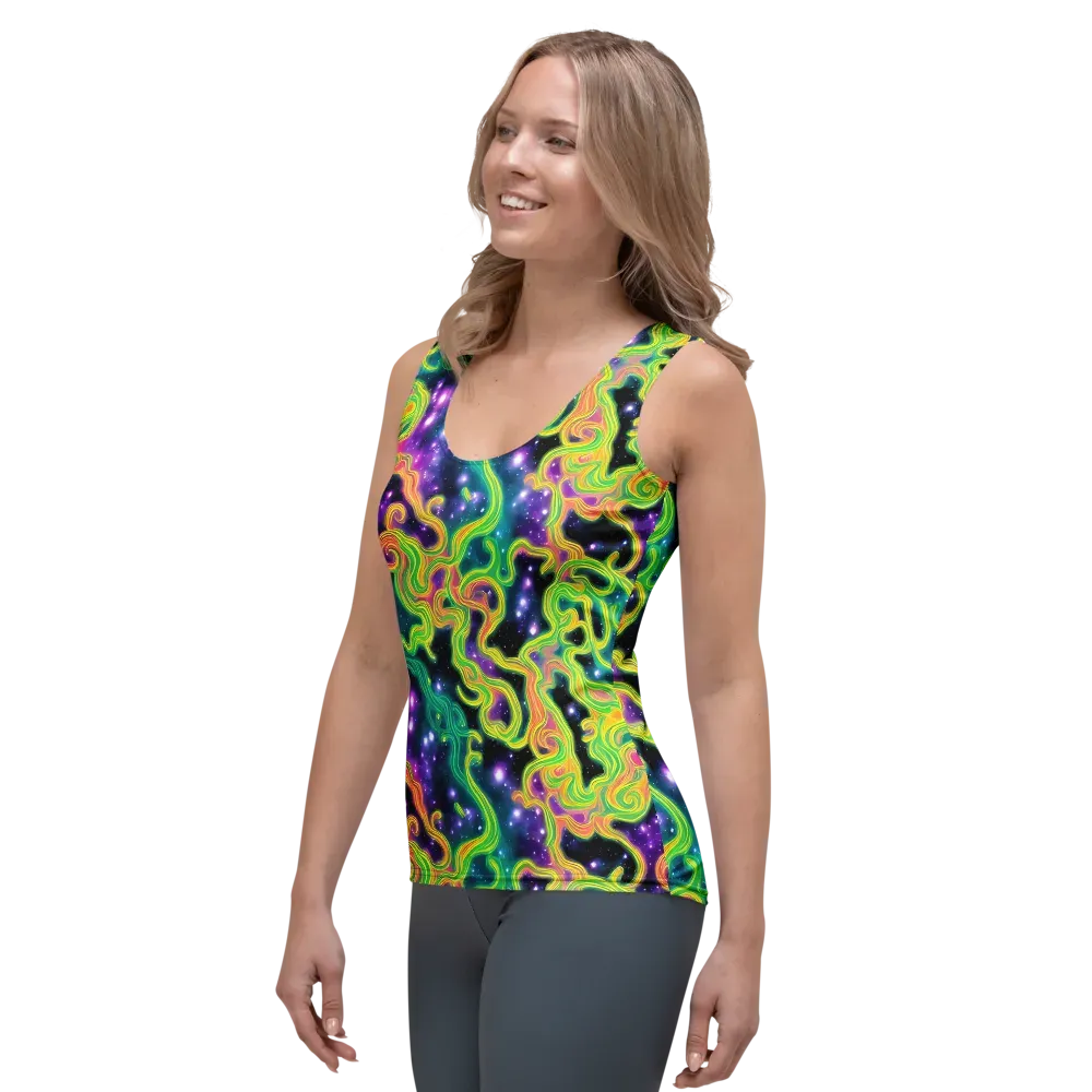 Cosmic Serpentine on Women's Tank Top — Left Front