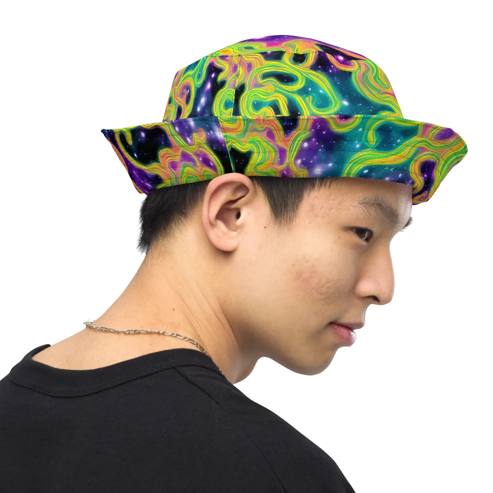 Cosmic Serpentine on Reversible Bucket Hat — Right Outside