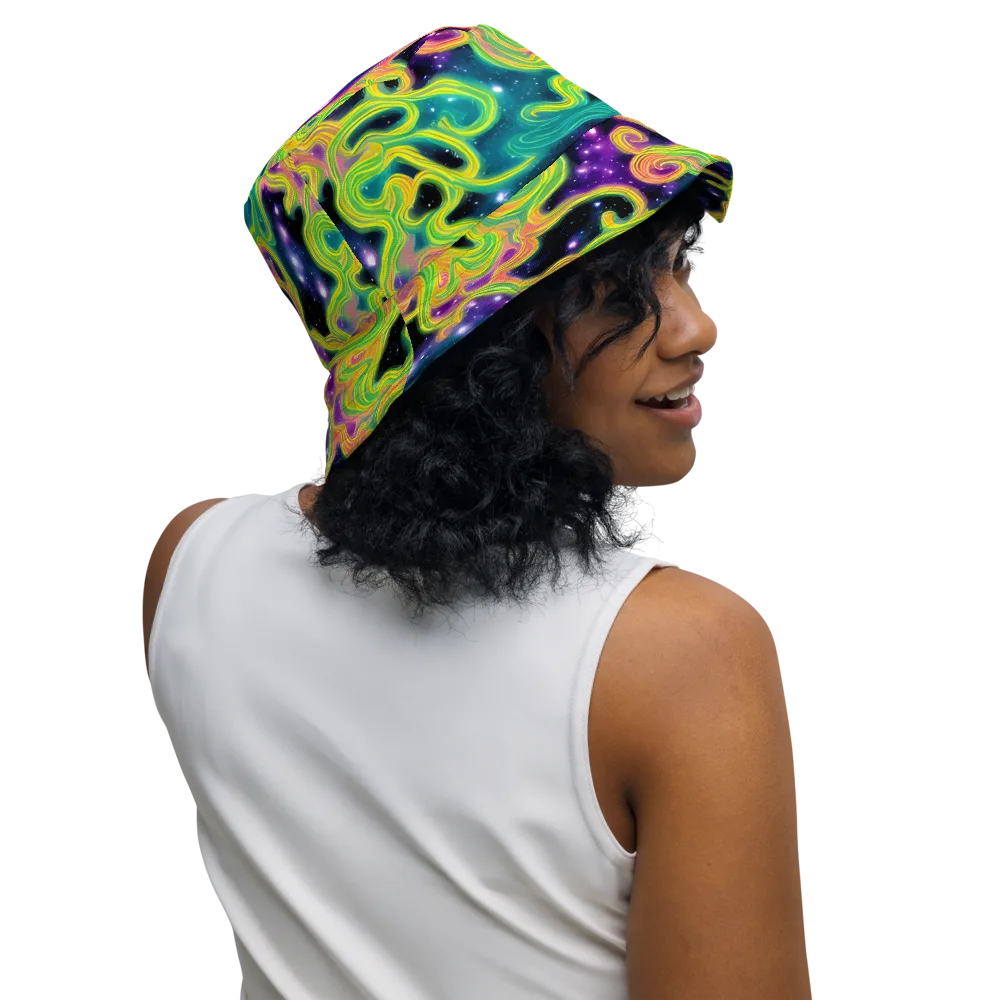 Cosmic Serpentine on Reversible Bucket Hat — Right Outside