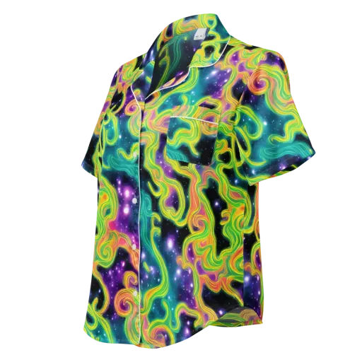 Cosmic Serpentine on a Women's Short Sleeve Pajama Top