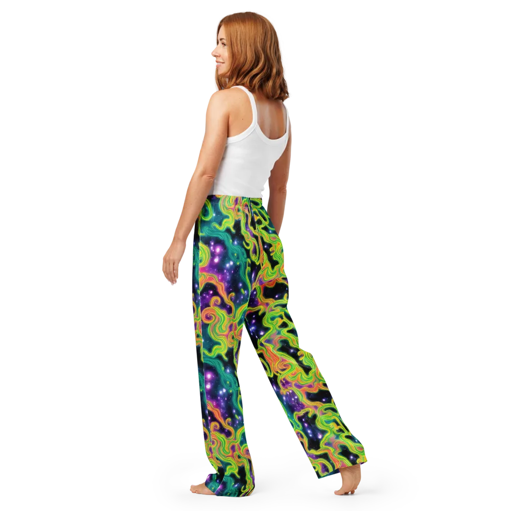 Cosmic Serpentine on Women's Pajama Pants — Back