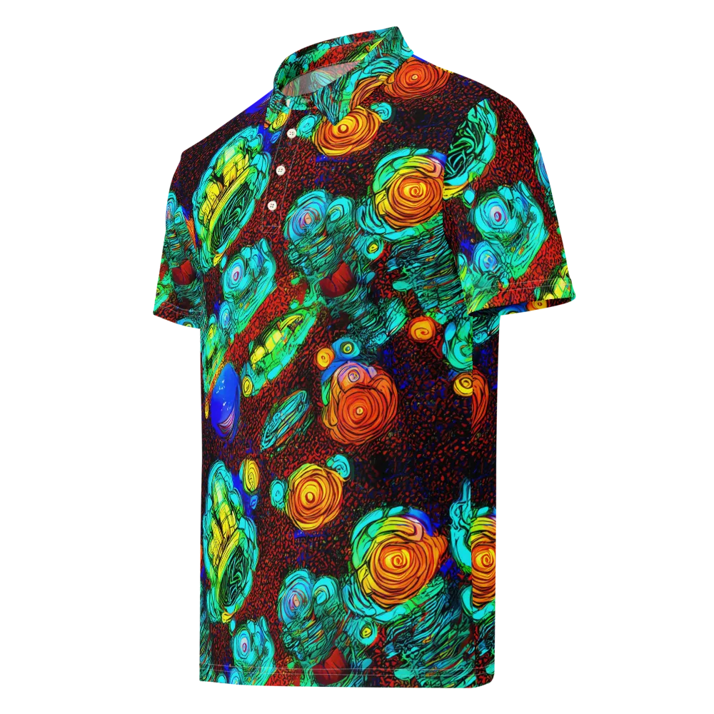 Chromatic Reef on Men's Slim Fit Polo Shirt — Left Front