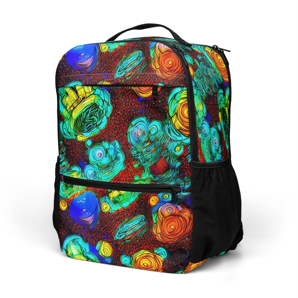 Chromatic Reef on Utility Backpack — Left Front