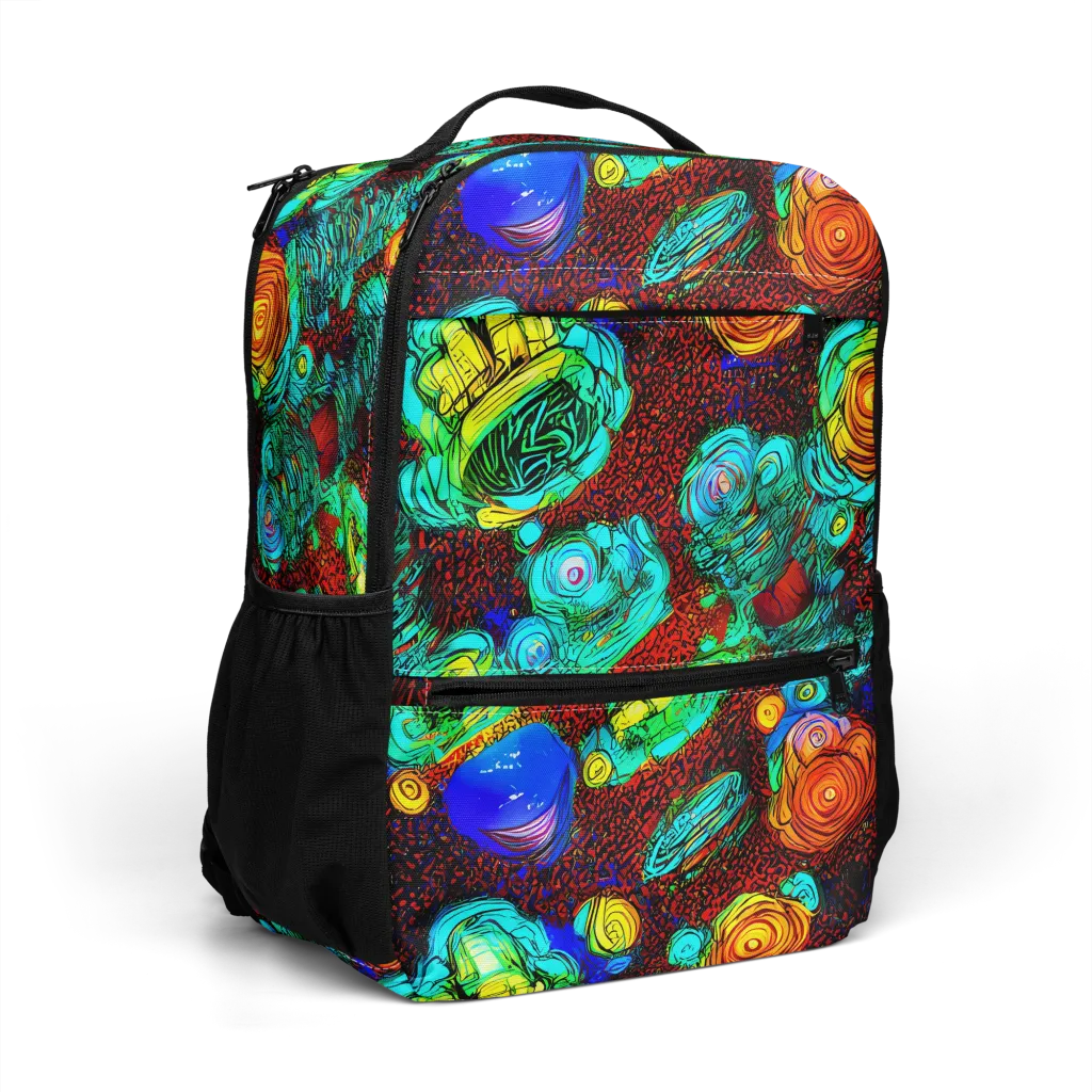 Chromatic Reef on Utility Backpack — Right Front