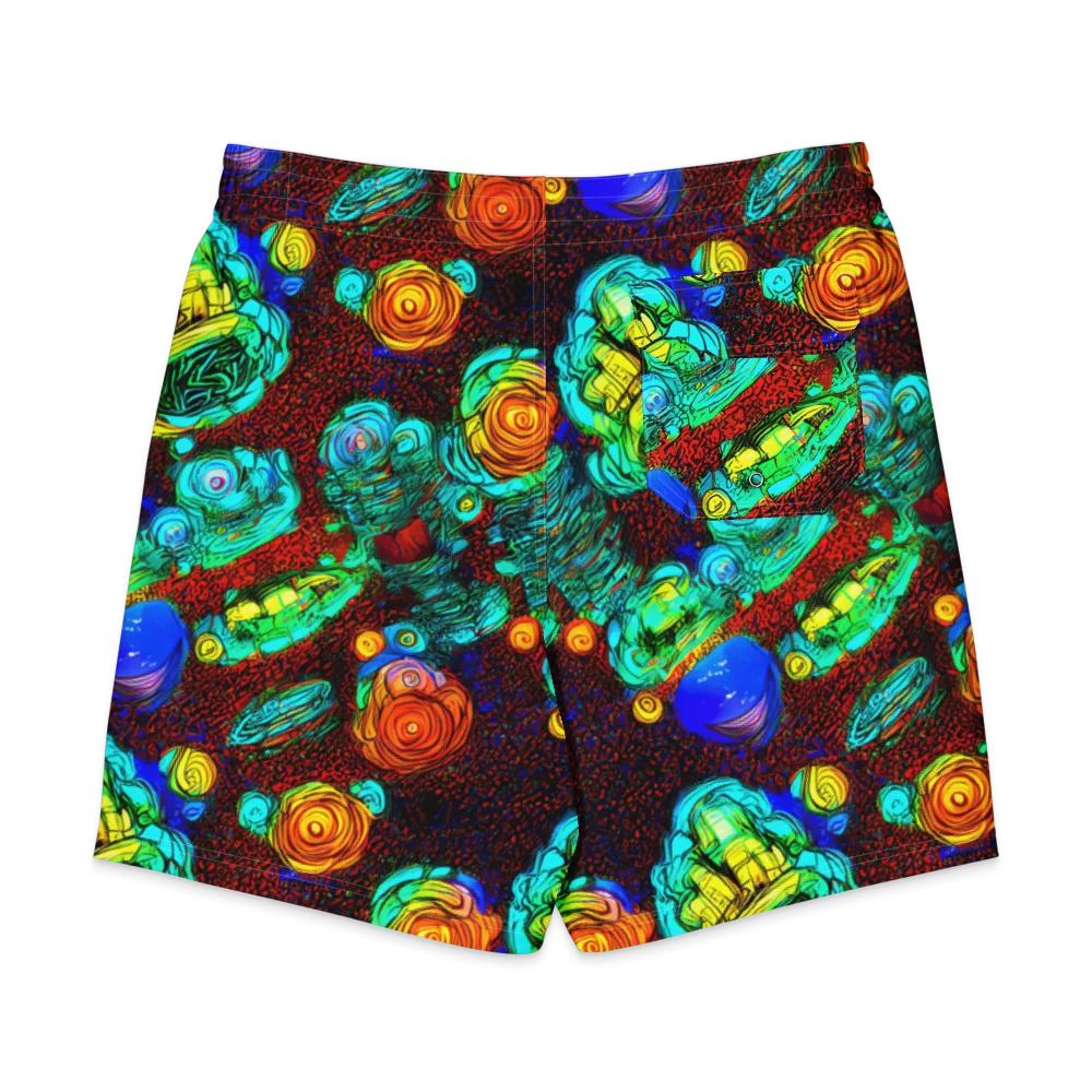 Chromatic Reef on Men's Board Shorts — Back