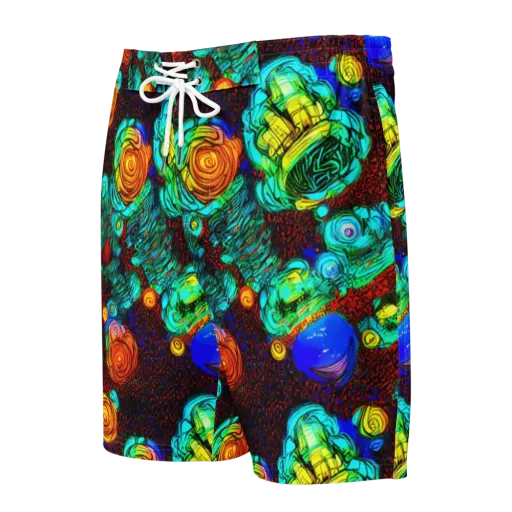 Chromatic Reef on a Men's Board Shorts