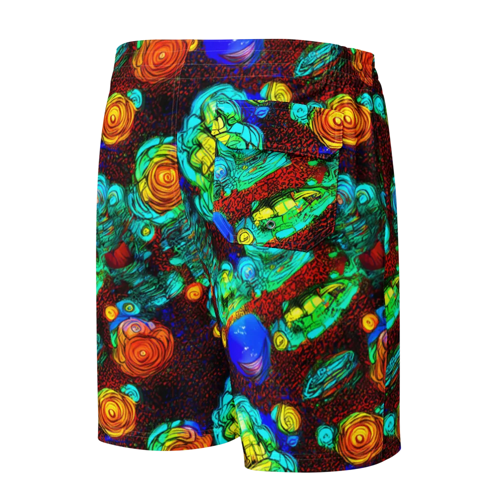 Chromatic Reef on Men's Board Shorts — Back