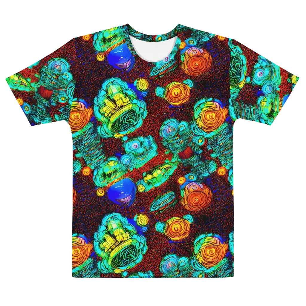 Chromatic Reef on Men's Cotton Crew Neck T-Shirt — Front