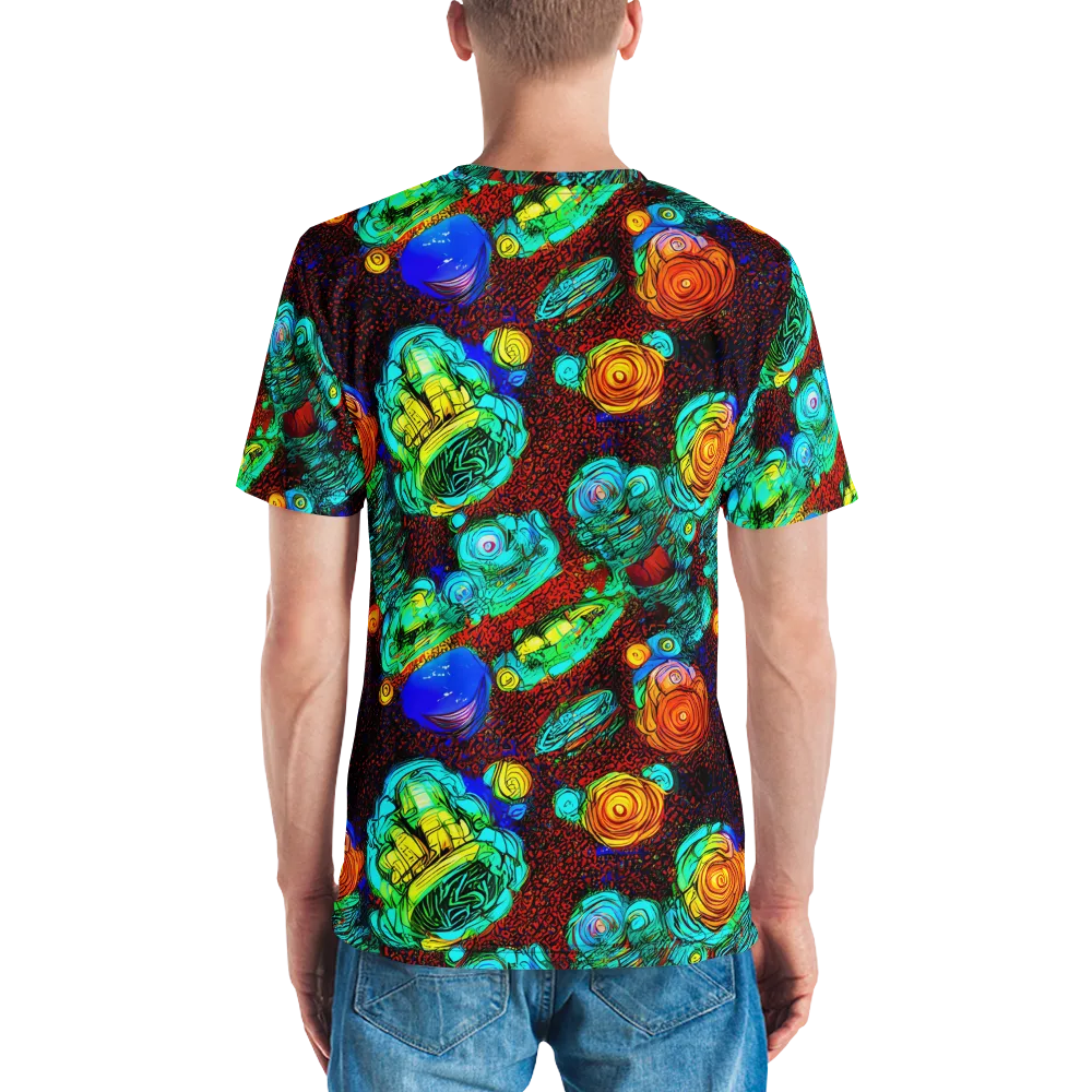 Chromatic Reef on Men's Crew Neck T-Shirt — Back
