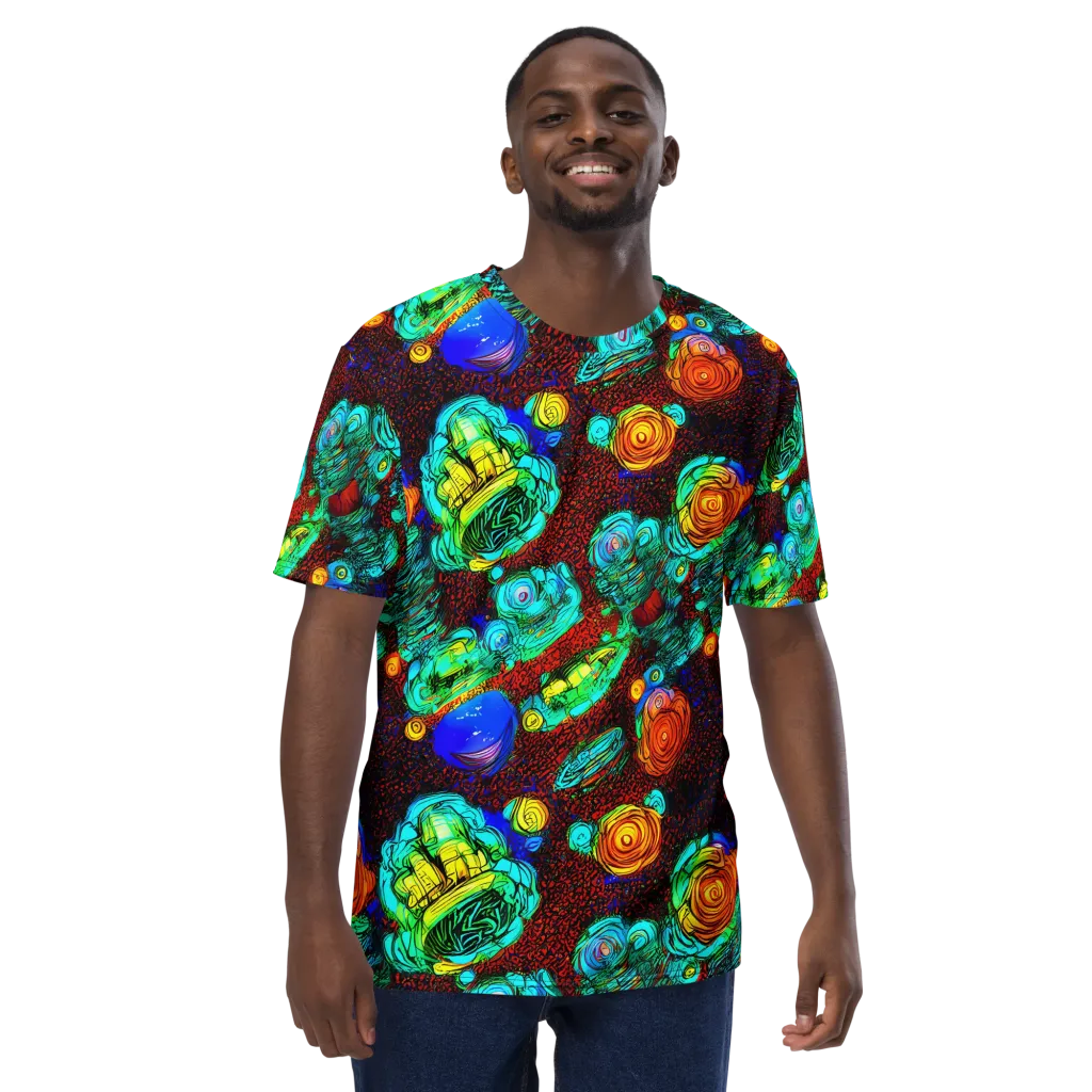 Chromatic Reef on Men's Crew Neck T-Shirt — Front