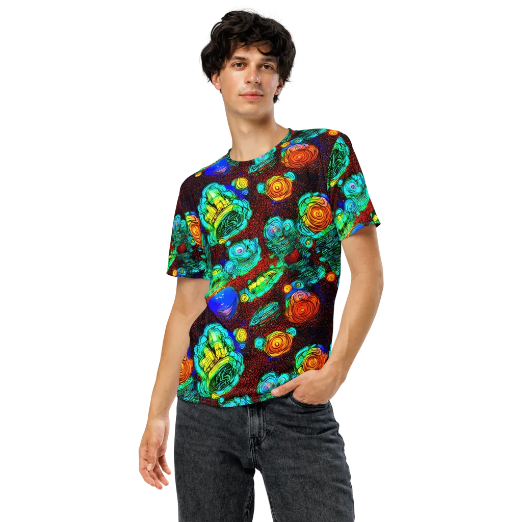 Chromatic Reef on Men's Crew Neck T-Shirt — Front