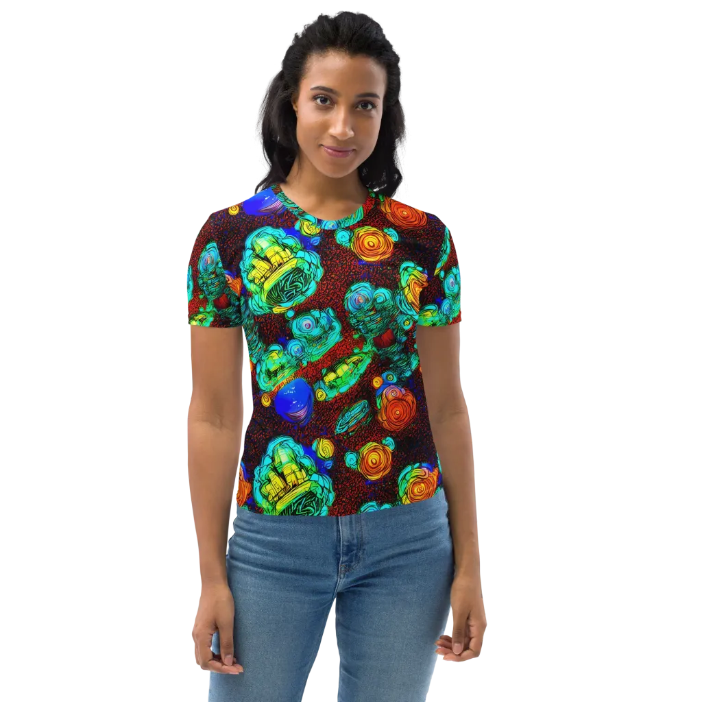 Chromatic Reef on Women's Crew Neck T-Shirt — Front