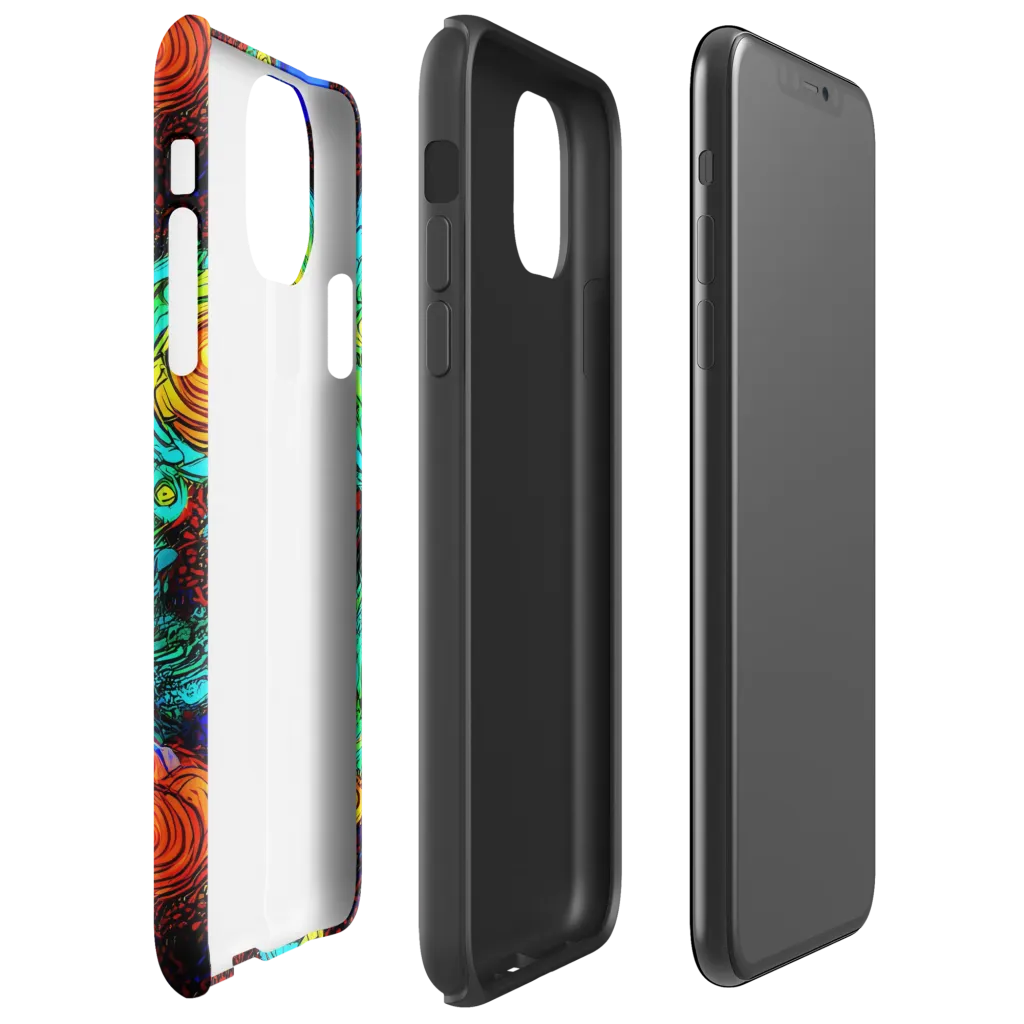 Chromatic Reef on Tough Case for iPhone® — Right