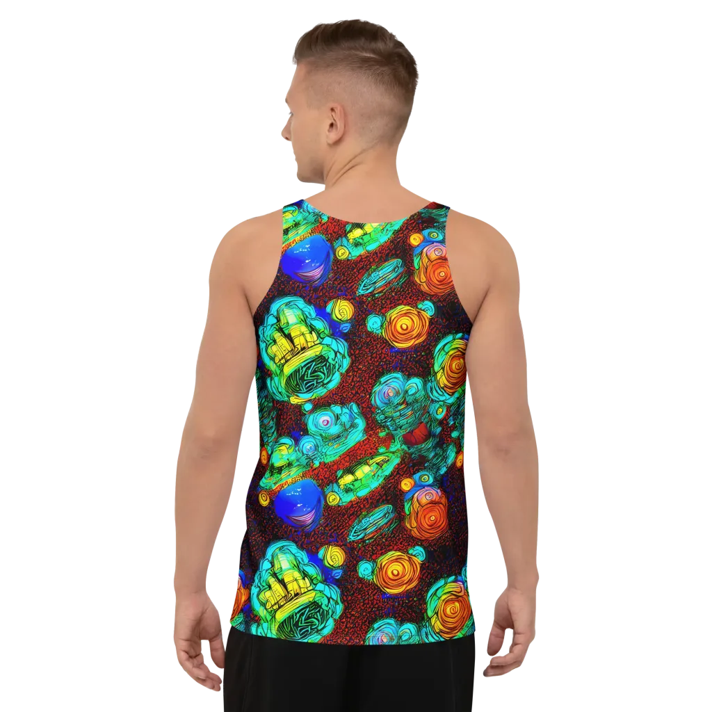 Chromatic Reef on Men's Tank Top — Back
