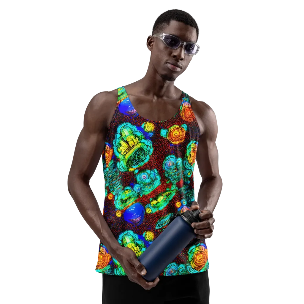 Chromatic Reef on Men's Tank Top — Front