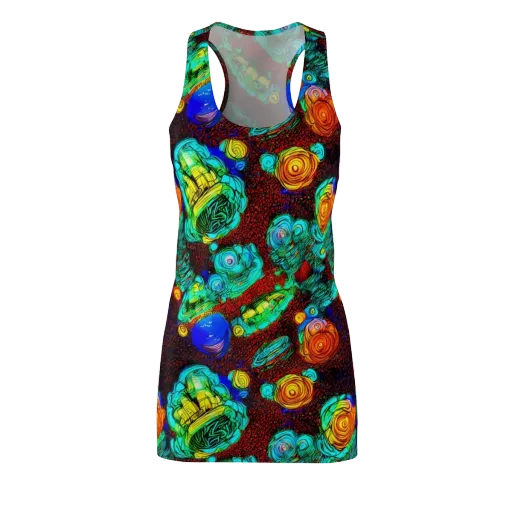 Chromatic Reef on a Racerback Dress