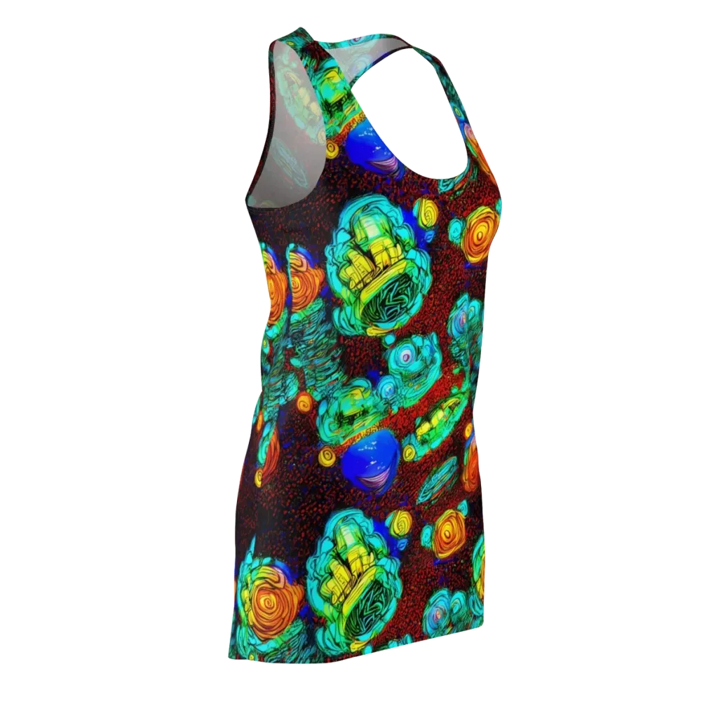 Chromatic Reef on Racerback Dress — Front Side