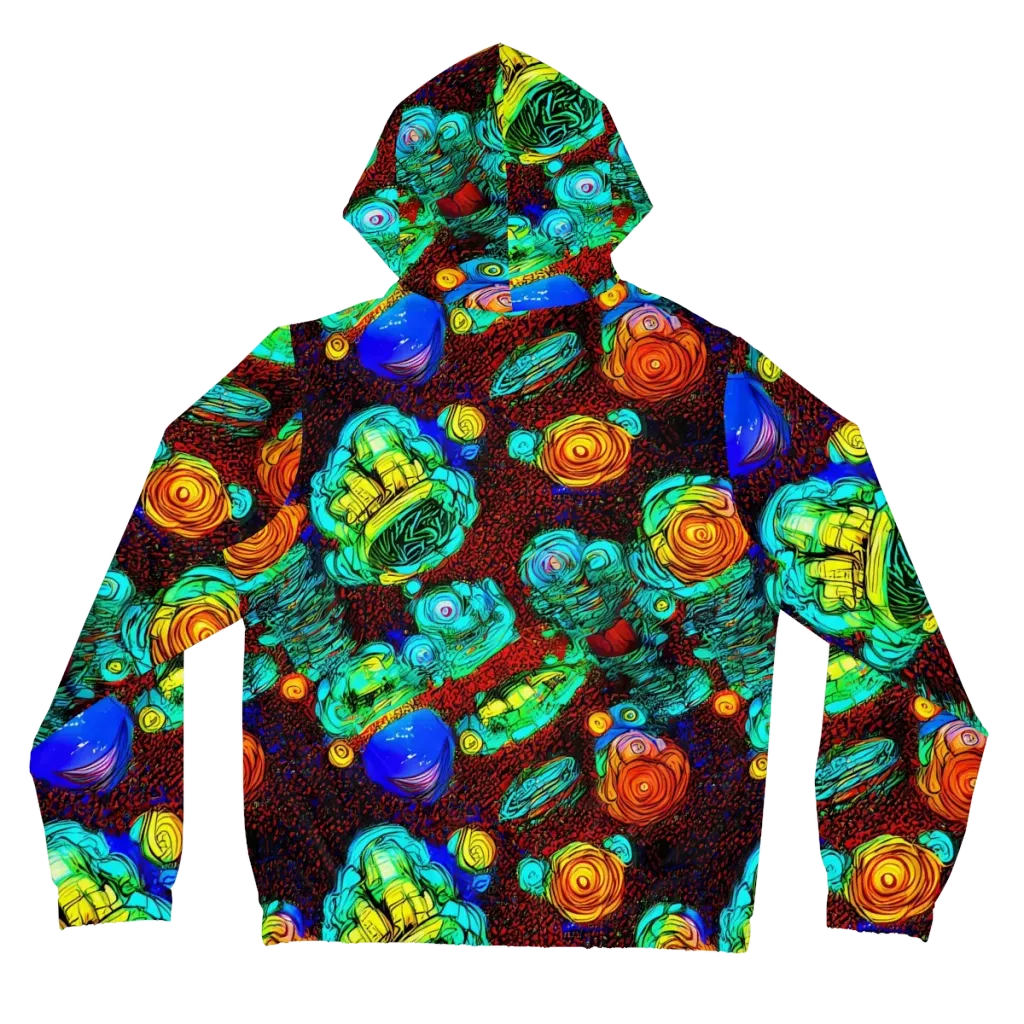 Chromatic Reef on Women's Full-Zip Hoodie — Back