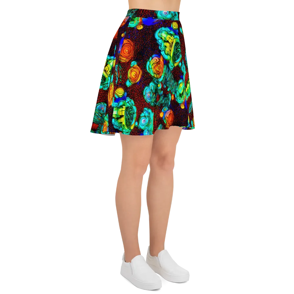 Chromatic Reef on Skater Skirt — Right