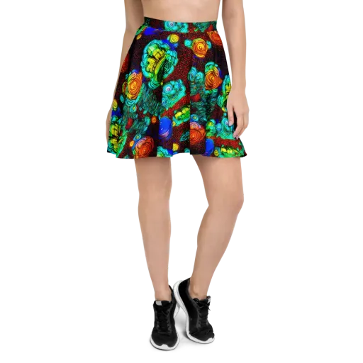 Chromatic Reef on a Skater Skirt