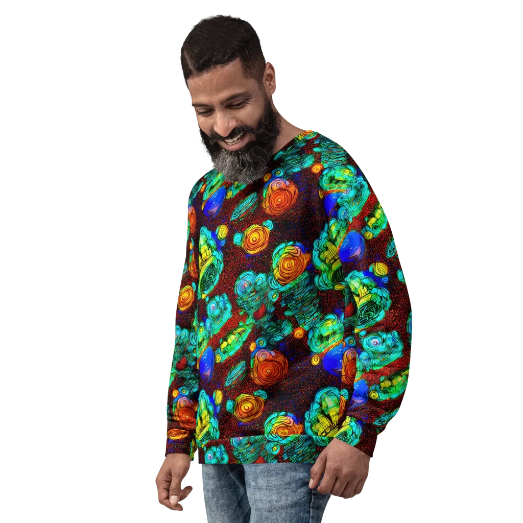 Chromatic Reef on Sweatshirt — Left Front