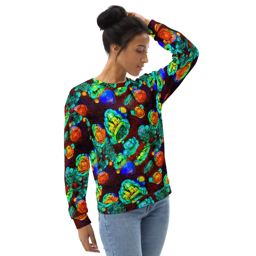Chromatic Reef on Sweatshirt — Right Front