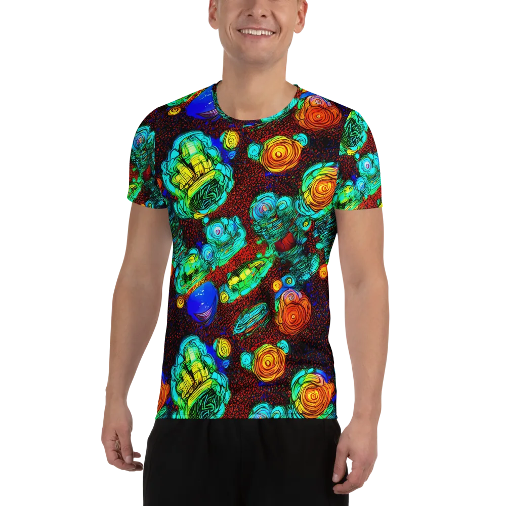 Chromatic Reef on Men's Athletic T-Shirt — Front