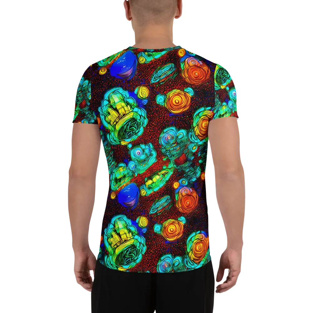 Chromatic Reef on Men's Athletic T-Shirt — Back
